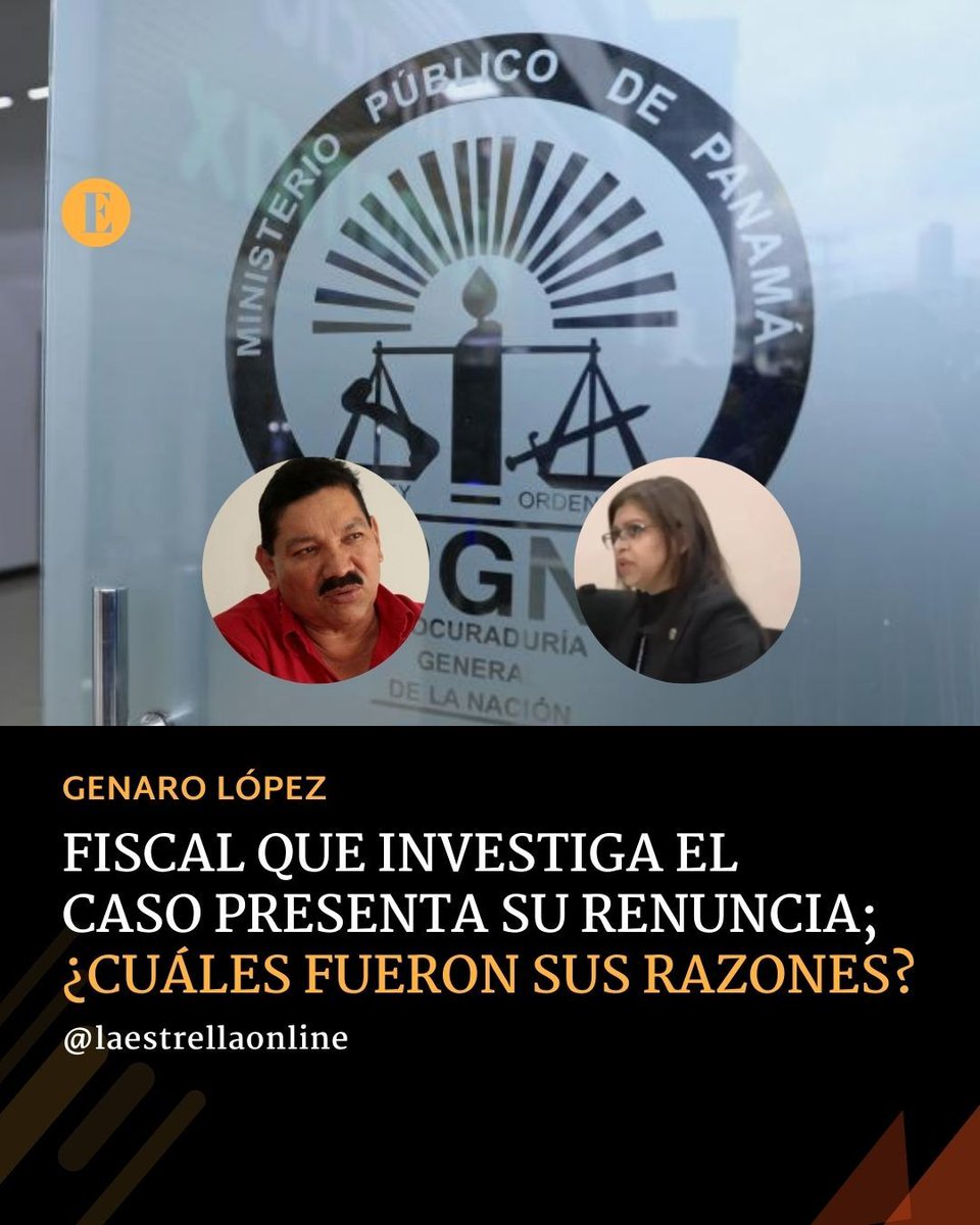 EstrellaOnline's tweet photo. La fiscal Superior contra la Delincuencia Organizada, Isis Soto, quien realizaba la investigación contra el dirigente sindical Genaro López renunció al cargo, confirmaron fuentes a La Estrella de Panamá. 

𝐋𝐚 𝐧𝐨𝐭𝐚 𝐜𝐨𝐦𝐩𝐥𝐞𝐭𝐚: https://t.co/ncF5BM1Wzw https://t.co/DzUGVOS2SE