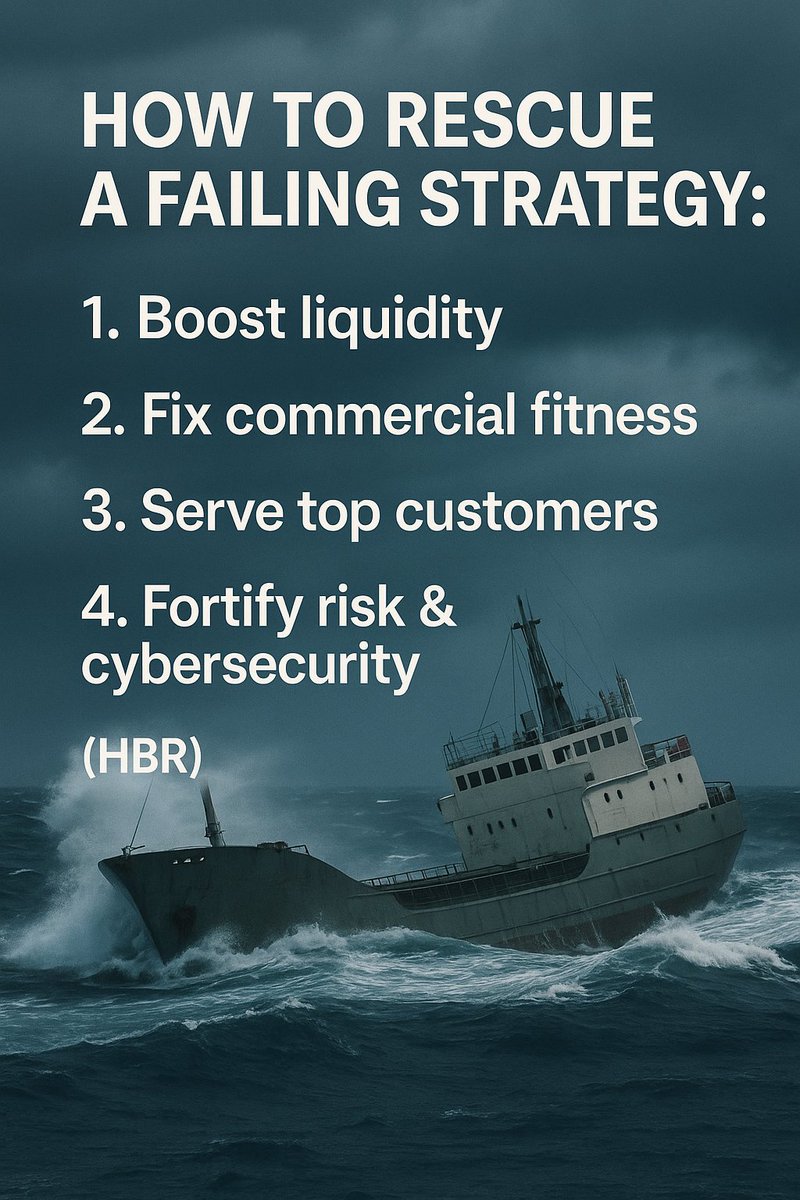 Anand Narang (@anand_narang) on Twitter photo How to Rescue a Failing #Strategy: Revisit, Review, Revalidate, or Revise!🎯📈
<a href="/JoannMoretti/">Joanne Moretti.</a> <a href="/margaretsiegien/">𝕄𝕒𝕣𝕘𝕒𝕣𝕖𝕥🌴Siegien 🐦📷</a> <a href="/mvollmer1/">Dr. Marcell Vollmer 🇺🇦 #StaySafe #CES2025</a> <a href="/FrRonconi/">Franco Ronconi 🇮🇹</a> <a href="/ghserrano/">Humberto Serrano P. 🇪🇨🇪🇨🇪🇨</a> <a href="/bamitav/">Amitav Bhattacharjee</a> <a href="/LavaletteAstrid/">Astrid Lavalette 𝕏</a> <a href="/GlenGilmore/">Glen Gilmore</a> <a href="/baski_LA/">Baskaran Ambalavanan</a> <a href="/enilev/">Eveline Ruehlin</a> <a href="/smaksked/">Smaksked Skåne AB 🌐smaksked.bsky.social</a> <a href="/Sharleneisenia/">Ene</a> <a href="/Hana_ElSayyed/">Hana</a> <a href="/Khulood_Almani/">Dr. Khulood Almani | د.خلود المانع</a>
hbr.org/2025/05/how-to… How to Rescue a Failing #Strategy: Revisit, Review, Revalidate, or Revise!🎯📈
<a href="/JoannMoretti/">Joanne Moretti.</a> <a href="/margaretsiegien/">𝕄𝕒𝕣𝕘𝕒𝕣𝕖𝕥🌴Siegien 🐦📷</a> <a href="/mvollmer1/">Dr. Marcell Vollmer 🇺🇦 #StaySafe #CES2025</a> <a href="/FrRonconi/">Franco Ronconi 🇮🇹</a> <a href="/ghserrano/">Humberto Serrano P. 🇪🇨🇪🇨🇪🇨</a> <a href="/bamitav/">Amitav Bhattacharjee</a> <a href="/LavaletteAstrid/">Astrid Lavalette 𝕏</a> <a href="/GlenGilmore/">Glen Gilmore</a> <a href="/baski_LA/">Baskaran Ambalavanan</a> <a href="/enilev/">Eveline Ruehlin</a> <a href="/smaksked/">Smaksked Skåne AB 🌐smaksked.bsky.social</a> <a href="/Sharleneisenia/">Ene</a> <a href="/Hana_ElSayyed/">Hana</a> <a href="/Khulood_Almani/">Dr. Khulood Almani | د.خلود المانع</a>
hbr.org/2025/05/how-to…