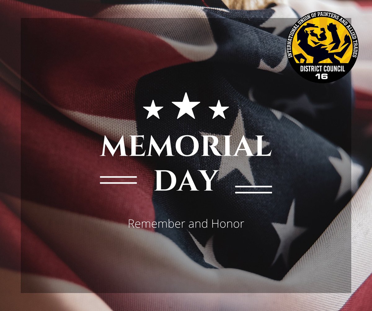🇺🇸 This Memorial Day, DC16 Honors the Fallen 🇺🇸 Today, we pause to remember and honor the brave men and women who made the ultimate sacrifice in service to our country. 
❤️🤍💙
#MemorialDay #HonorTheFallen #DC16Strong #UnionProud #NeverForget