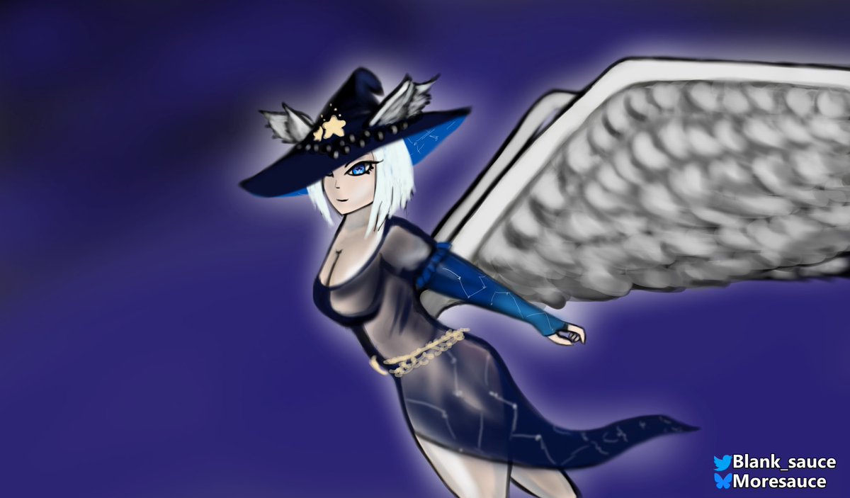 I depicted this owl. 

Made in CSP. 

 #DSDArt #vtubers #digitalarts