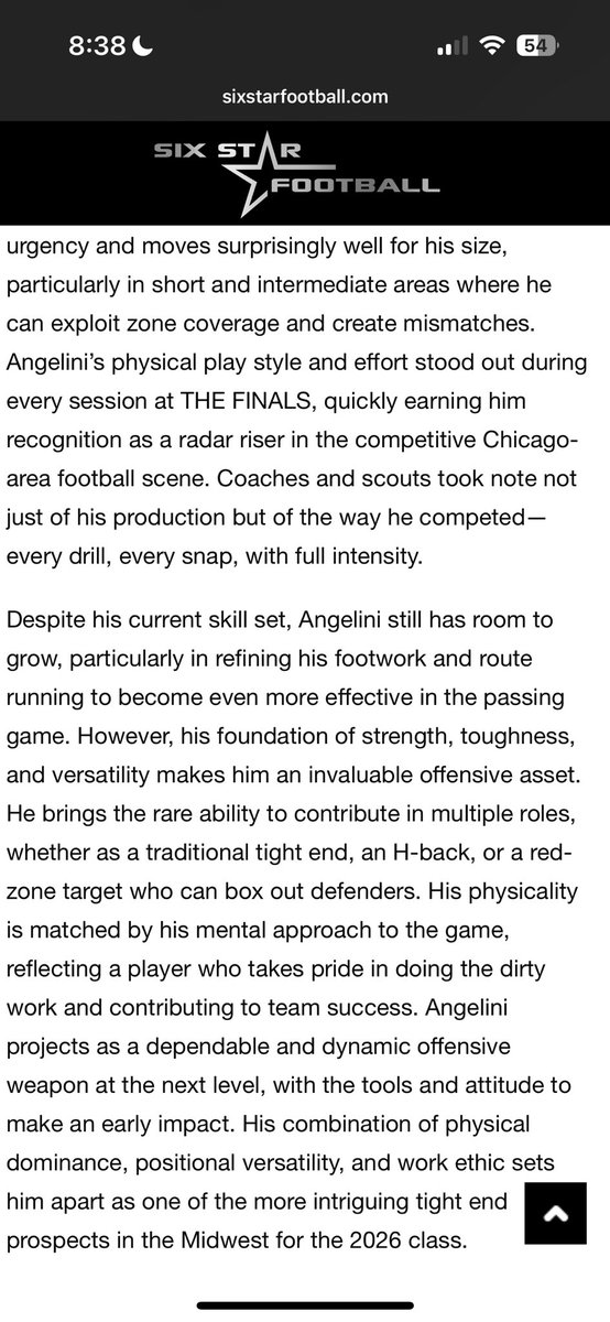 Nick Angelini (@nickangelini8) on Twitter photo Up and coming💯
Thank you <a href="/sixstarfootball/">Six Star Football | PLUS+</a> for the article
<a href="/LWC_KnightFB/">Lincoln-Way Central Football</a> <a href="/EDGYTIM/">Timothy “EDGYTIM” OHalloran</a> <a href="/PrepRedzoneIL/">Prep Redzone Illinois</a> <a href="/AllenTrieu/">Allen Trieu</a> <a href="/DeepDishFB/">DEEP DISH FOOTBALL</a> <a href="/UltraPreps/">UltraPreps</a> #AGTG Up and coming💯
Thank you <a href="/sixstarfootball/">Six Star Football | PLUS+</a> for the article
<a href="/LWC_KnightFB/">Lincoln-Way Central Football</a> <a href="/EDGYTIM/">Timothy “EDGYTIM” OHalloran</a> <a href="/PrepRedzoneIL/">Prep Redzone Illinois</a> <a href="/AllenTrieu/">Allen Trieu</a> <a href="/DeepDishFB/">DEEP DISH FOOTBALL</a> <a href="/UltraPreps/">UltraPreps</a> #AGTG