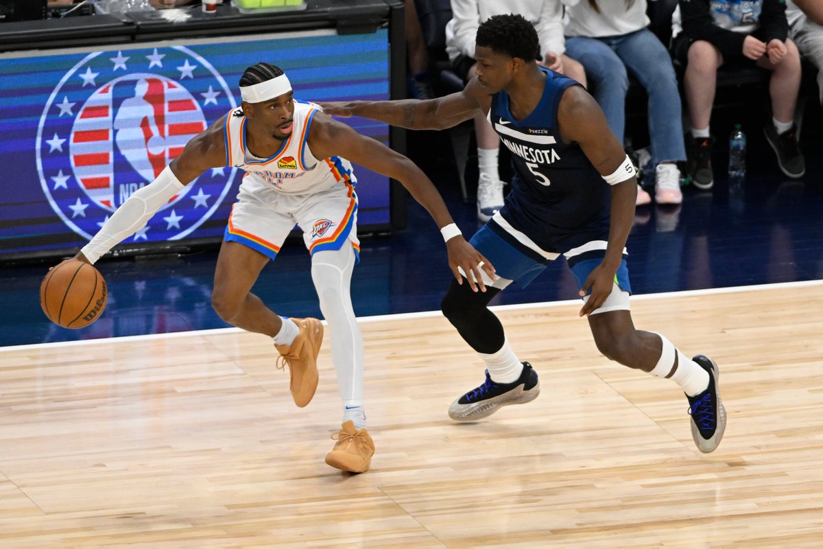 🚨 DESCANSO 🚨

(2) Thunder 65
(1) Timberwolves 57

🔥 Shai 21 puntos, 5 rebotes y 6 asistencias

#NBAPlayoffs