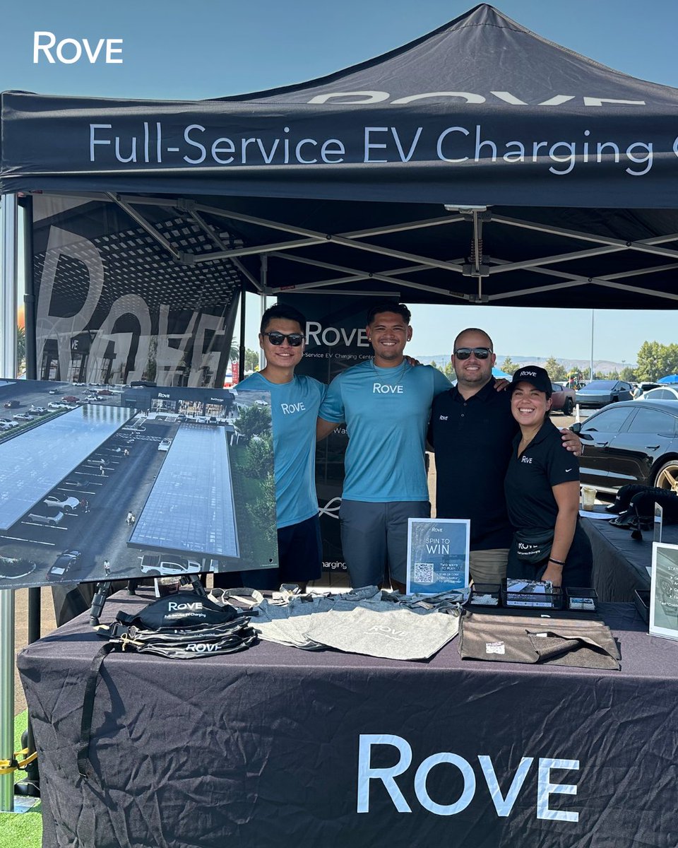 RoveCharging's tweet image. ⚡ We’re heading to EV Fest this Saturday!⁠
⁠
Come find your energy at the Rove booth—grab some swag and meet the team behind your favorite EV charging destination.⁠
⁠
We can’t wait to connect with the EV community!⁠
⁠
#EVFest #Rove #FindYourEnergy #EVCharging #ChargeUp