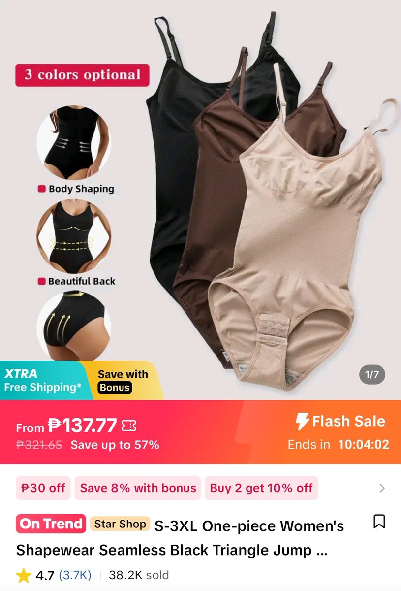 grayzonedt's tweet photo. Nakasale fotaaa...

S-3XL One-piece Women's Shapewear Seamless Black Triangle Jumpsuit Sling Corset Large Size Thin Intimates Skin-friendly Underwear https://t.co/ZQ6Osn7G16 https://t.co/D65l11hk83