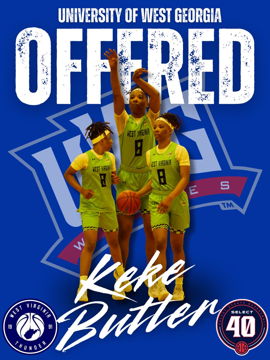 West Virginia Thunder S40 17U (Perry) (@wvthunders4017u) on Twitter photo Ke’adriah Butler ‘26 ( <a href="/cbg_driah/">ke’adriah butler .</a> ) has picked up an offer to the University of West Georgia!
#WVThunderFam | ⚡️⚡️ Ke’adriah Butler ‘26 ( <a href="/cbg_driah/">ke’adriah butler .</a> ) has picked up an offer to the University of West Georgia!
#WVThunderFam | ⚡️⚡️
