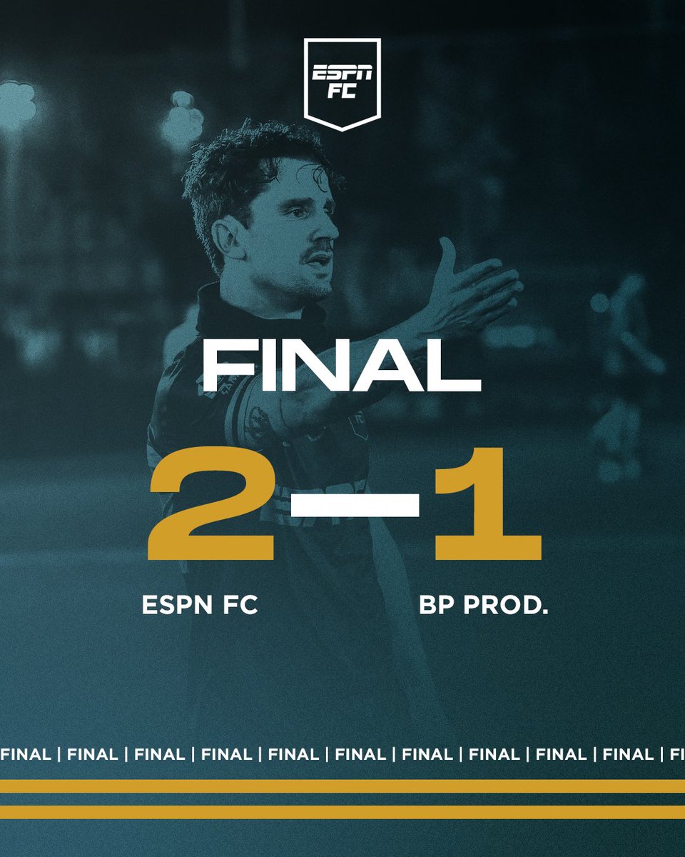 ¡GANOOOO ESPN! 🙌🏼⚽️

Fue 2-1 vs. BP Producciones en la fecha 8 de la Superliga.