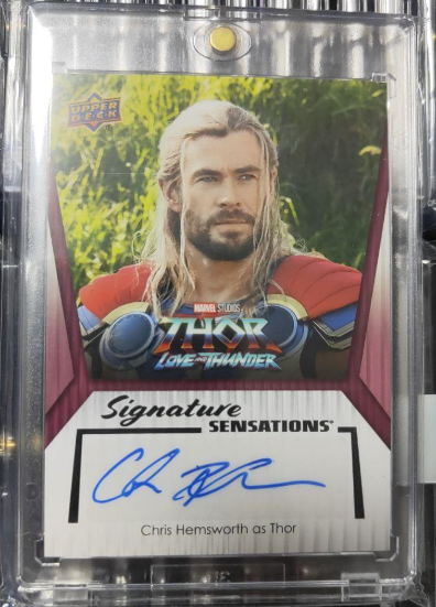 クリストファー・ヘムズワース ソー Marvel直筆サインカード