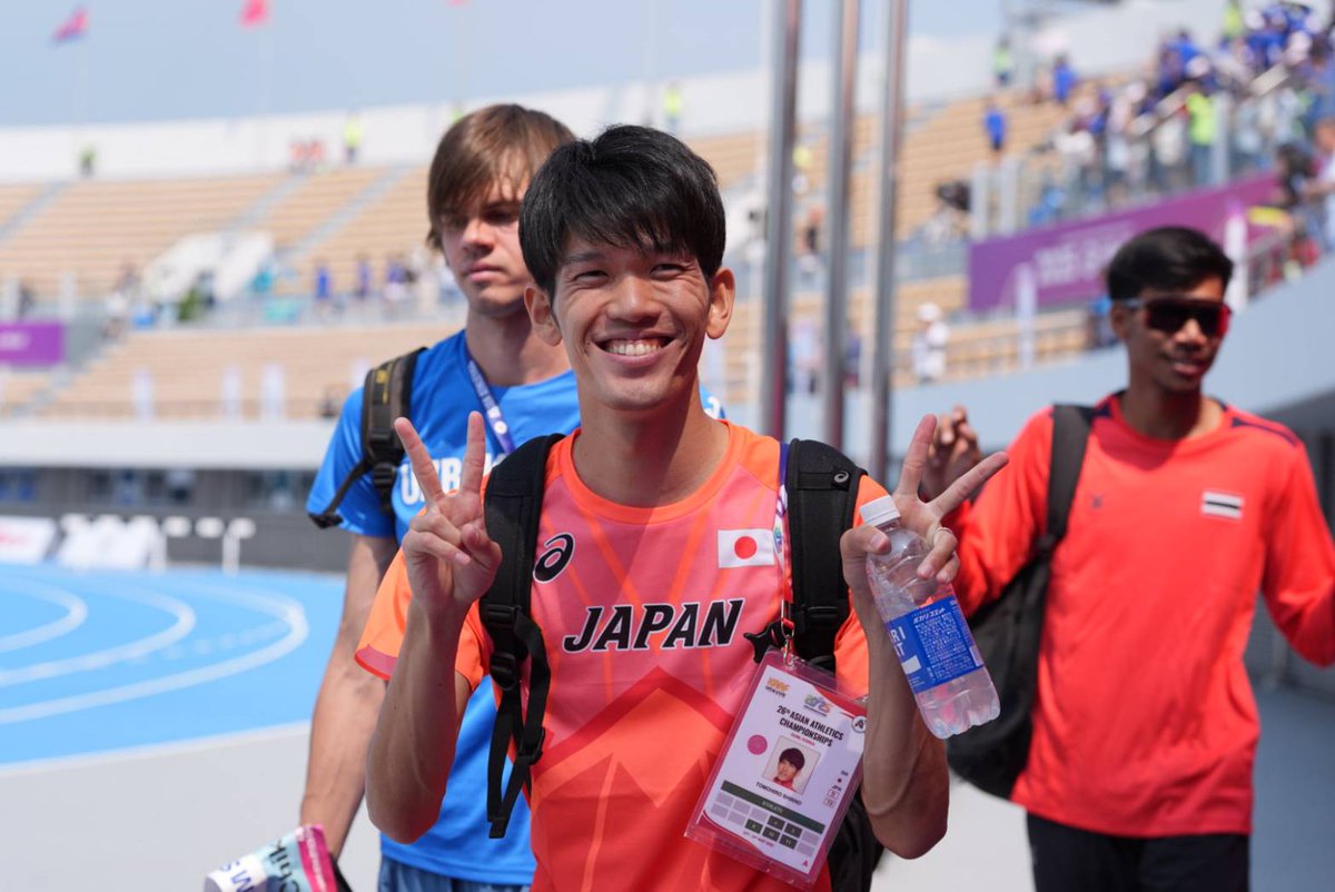Getsuriku's tweet photo. #アジア選手権
男子走高跳予選
真野友博、長谷川直人
いずれも2m10で決勝進出✨
ウ・サンヒョク🇰🇷も2m15で予選突破 https://t.co/8xHrMPPHBL