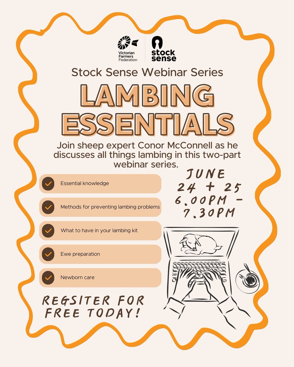 VFF Stock Sense (@vffstocksense) on Twitter photo Ewe got questions? We've got answers! 🐑✋🏼
Stock Sense has TWO webinar series coming up in June, Sheep Essentials and Lambing Essentials, and we would love to (digitally) see you there!
Register your interest for FREE via the link in our bio or by heading to our website. Ewe got questions? We've got answers! 🐑✋🏼
Stock Sense has TWO webinar series coming up in June, Sheep Essentials and Lambing Essentials, and we would love to (digitally) see you there!
Register your interest for FREE via the link in our bio or by heading to our website.