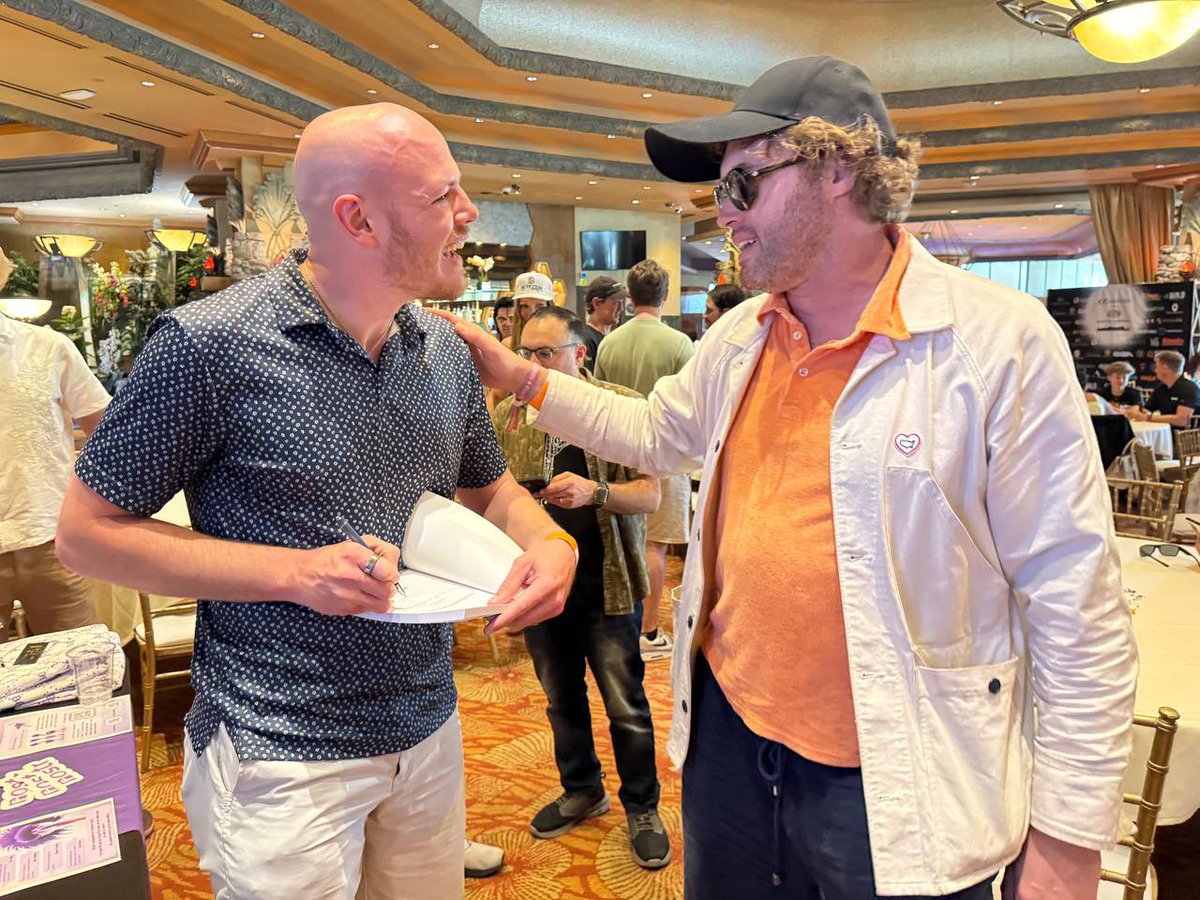 Signed a book for TJ Miller dope ass dude and phenomenal bitcoiner