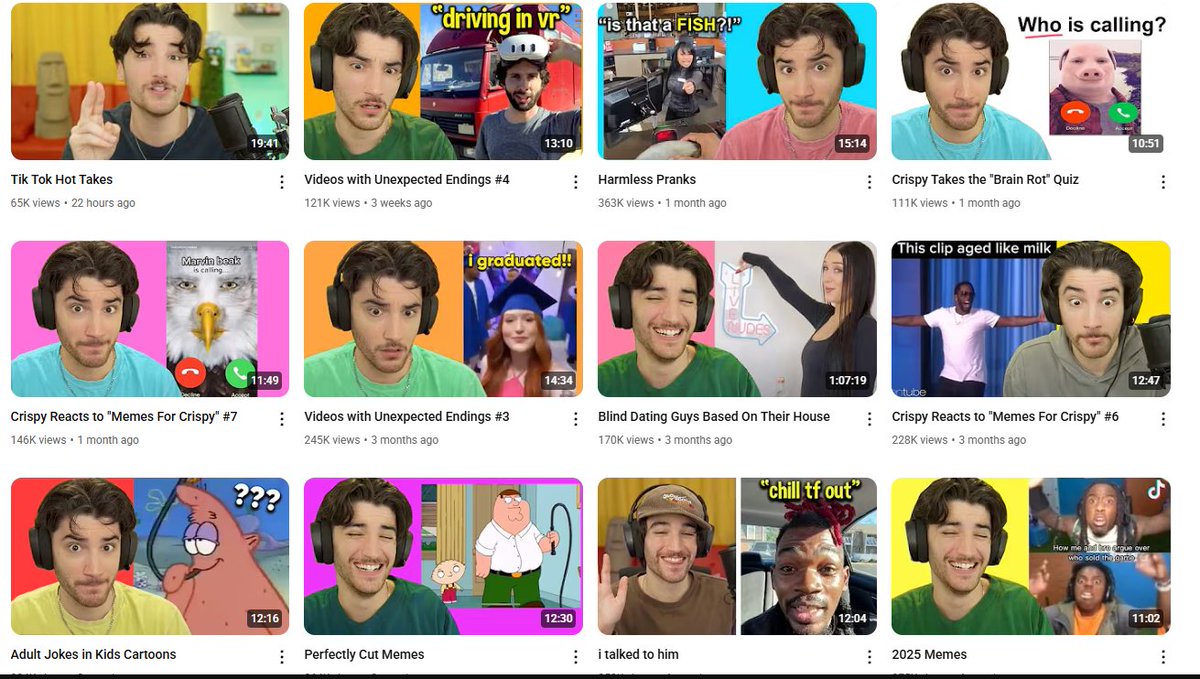 VCTF_'s tweet image. 🎬Job: @Crispy (3.5 million+ subs)
Job is to make meme compilations to react to on the 2nd channel. Basically finding memes then putting them on a timeline with no extra editing.
chronically online preferred
💵Pay: $100 per compilation
DM me w/ portfolio if interested