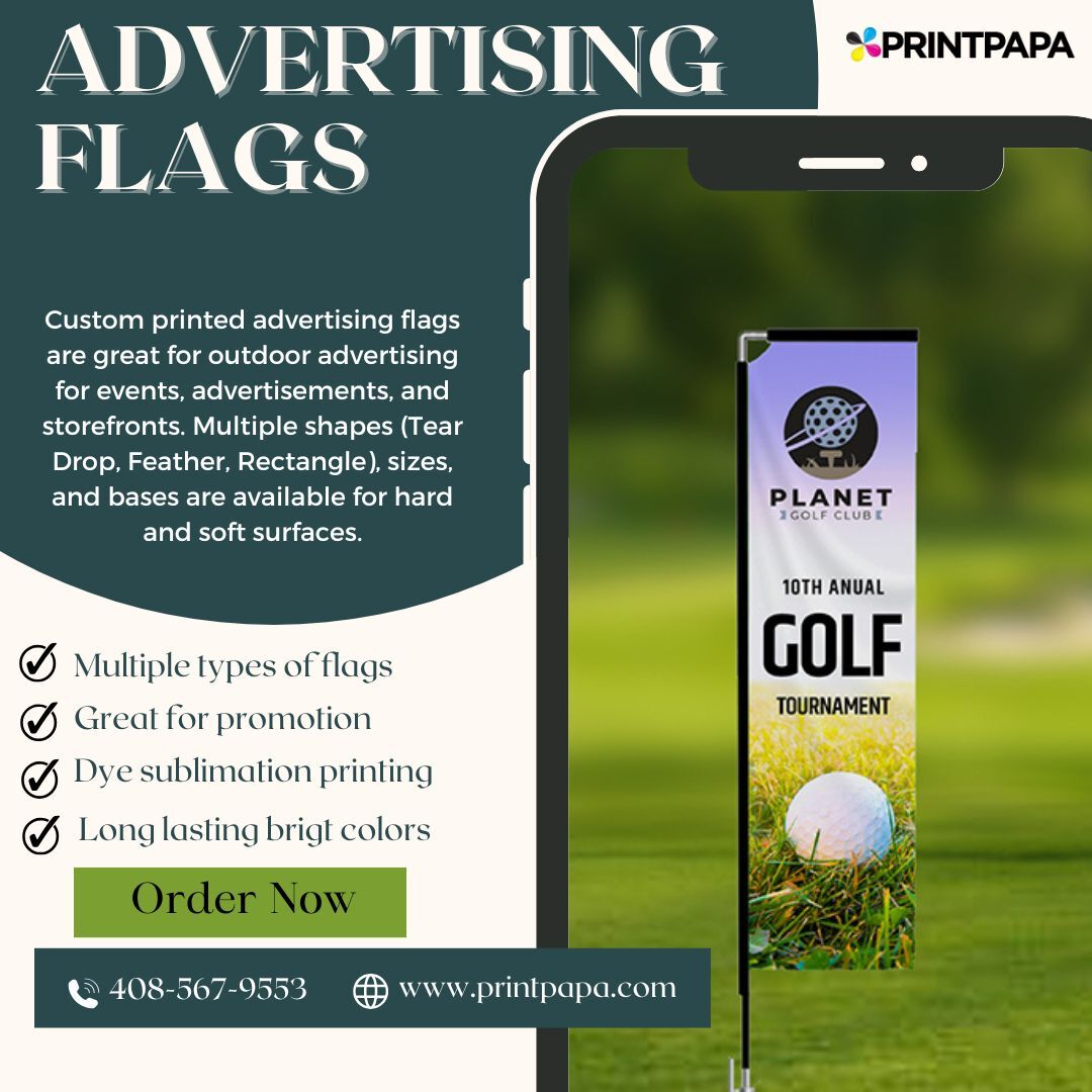 printpapa's tweet image. Boost your brand’s visibility with custom Advertising Flags from PrintPapa. Perfect for events, storefronts, and promotions, these vibrant flags grab attention and drive results.

Visit: bit.ly/39icQV0

#AdvertisingFlags #Economy #TearDrop #Rectangle