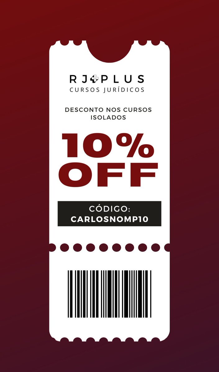 CarlosnoMp's tweet photo. 🔴 OLHA O CUPOM‼️

O @RjplusJ está com cupom de 10% de desconto nos cursos isolados e questões: CARLOSNOMP10
O curso conta com professores excelentes! É impossível não se apaixonar pelo Direito Penal com a Ana Paula, por exemplo

Confira aqui as opções: https://t.co/UI8CMUnT0b https://t.co/IgTBiQRXVf