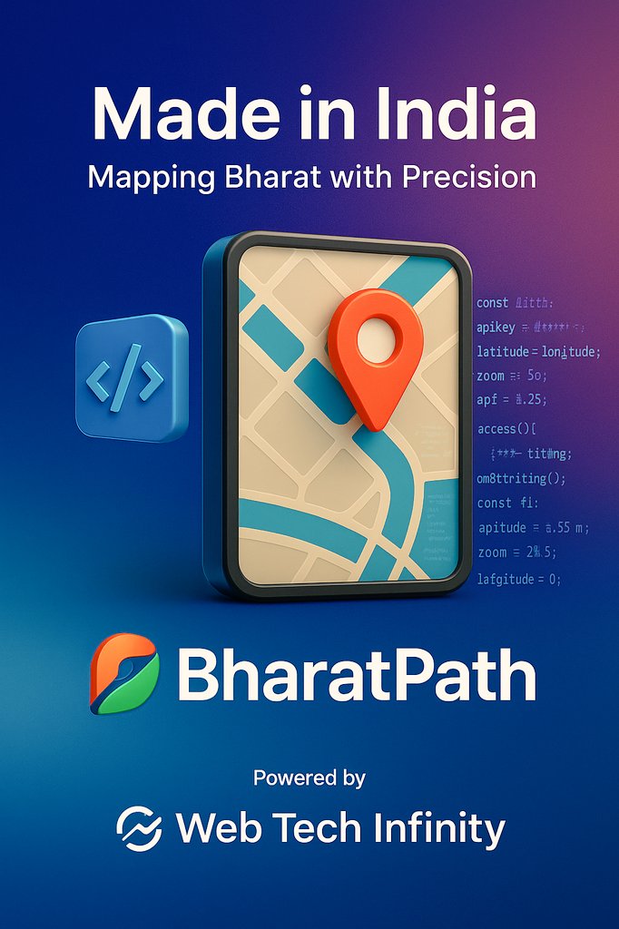WtiMishra's tweet image. Announcing the Official Launch of BharatPath API Explorer – India’s First Homegrown Map API Platform!
Made-in-India
bharatpath.webtechinfinity.com

#BharatPath #WebTechInfinity #IndianStartups #DigitalMaps #OpenCage #MapAPIs #GeospatialTech #BuildForBharat #StartupIndia