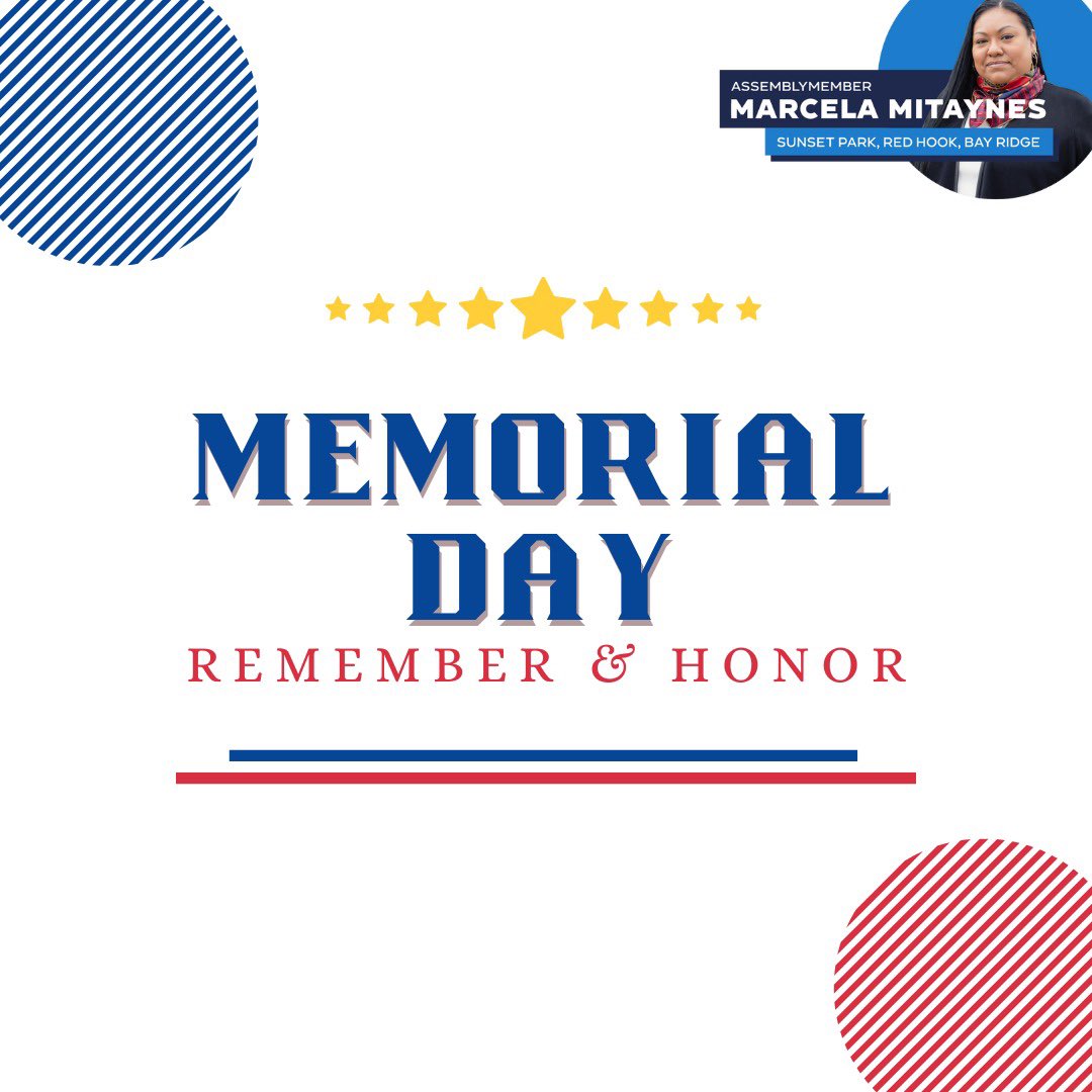 This #MemorialDay, we honor those who gave their lives—including thousands of New Yorkers—with a commitment to peace and justice. Let us fight for a world where no one is sacrificed to war, and every veteran has housing, healthcare, and dignity.