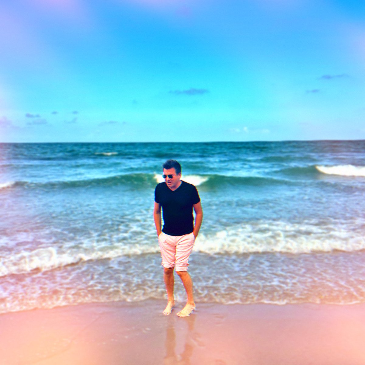 A dip in the surf gives you wings, apparently. 

- Del Ray, FL