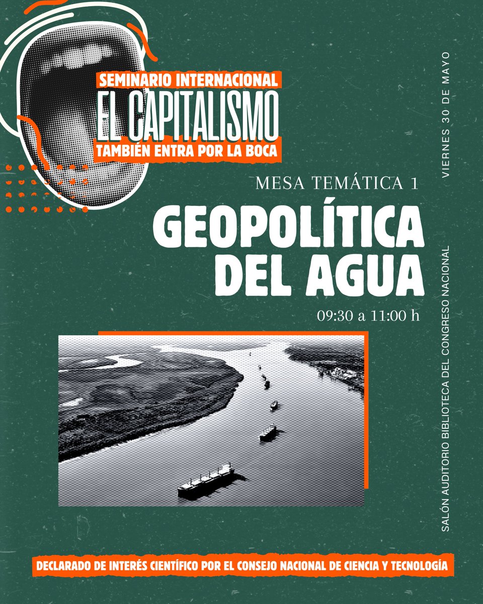 💧 Te presentamos la mesa temática 1 que estará integrada por 3 panelistas que comparten la cuenca del Plata.
🔗 Todavía tenés tiempo de inscribirte en este link: forms.gle/FVCozxMt4oyesZ…

🔗Programa: bit.ly/4iUZiPW