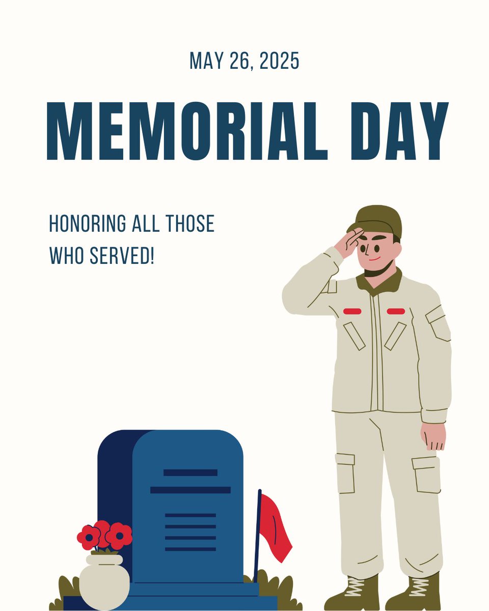 A nation remembers.

Today, we remember the real heroes whose courage shaped our futures.

#MemorialDay #MemorialDay2025 #NeverForget #HonorAndRemember #DayOfRemembrance #ThankYou