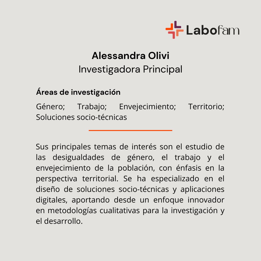 LABOFAMchile (@labofamchile) on Twitter photo Alessandra Olivi es una de nuestras investigadoras principales y se desempeña como profesora de la Escuela de Sociología de la <a href="/uvalpochile/">Universidad de Valparaíso</a>. Es miembro del Centro <a href="/geropolisuv/">Gerópolis UV</a> y del Centro de Investigación de Vulnerabilidades e Informalidades Territoriales de la UV. Alessandra Olivi es una de nuestras investigadoras principales y se desempeña como profesora de la Escuela de Sociología de la <a href="/uvalpochile/">Universidad de Valparaíso</a>. Es miembro del Centro <a href="/geropolisuv/">Gerópolis UV</a> y del Centro de Investigación de Vulnerabilidades e Informalidades Territoriales de la UV.