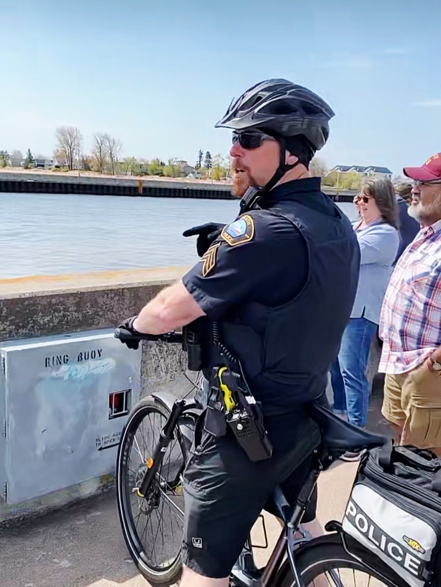 SgtHurst_DPD's tweet image. First bike patrol shift of the year today. We spent a majority of our day in the heart of downtown, but you gotta check the pier when the ships are coming in. #Duluth