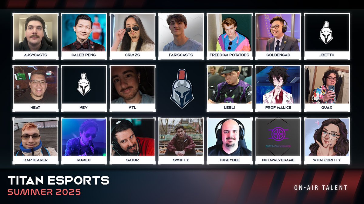 Introducing our broadcast talent for the Summer 2025 League of Legends Amateur Split! Tune in Mondays through Fridays @ 8 ET for pure cinema 🍿

🎥 
<a href="/chrisvsunga/">Chris Sunga</a> 
<a href="/wareagle0415023/">Mason | Theonewareagle</a> 
<a href="/woookiemonster/">WookieMonster</a> 
Shivam
<a href="/lastravent/">last Ravent</a> 
<a href="/L0kiBear1/">LokiBear</a> 
<a href="/Sharogen/">Sharogen</a> 
<a href="/RareAdamCasts/">Adam “Rare Adam” Choles</a> 
Bretticus
<a href="/Ahntye/">Ahntye</a> 

🎙️