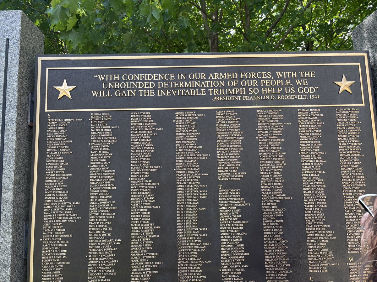 JennSpadafora's tweet image. While honoring those that gave the ultimate sacrifice from our wonderful city, I had to pay my respects to great uncle Albert Spadafora, whose plane was shot down during WWII. #MemorialDay #alwaysremembered #malden