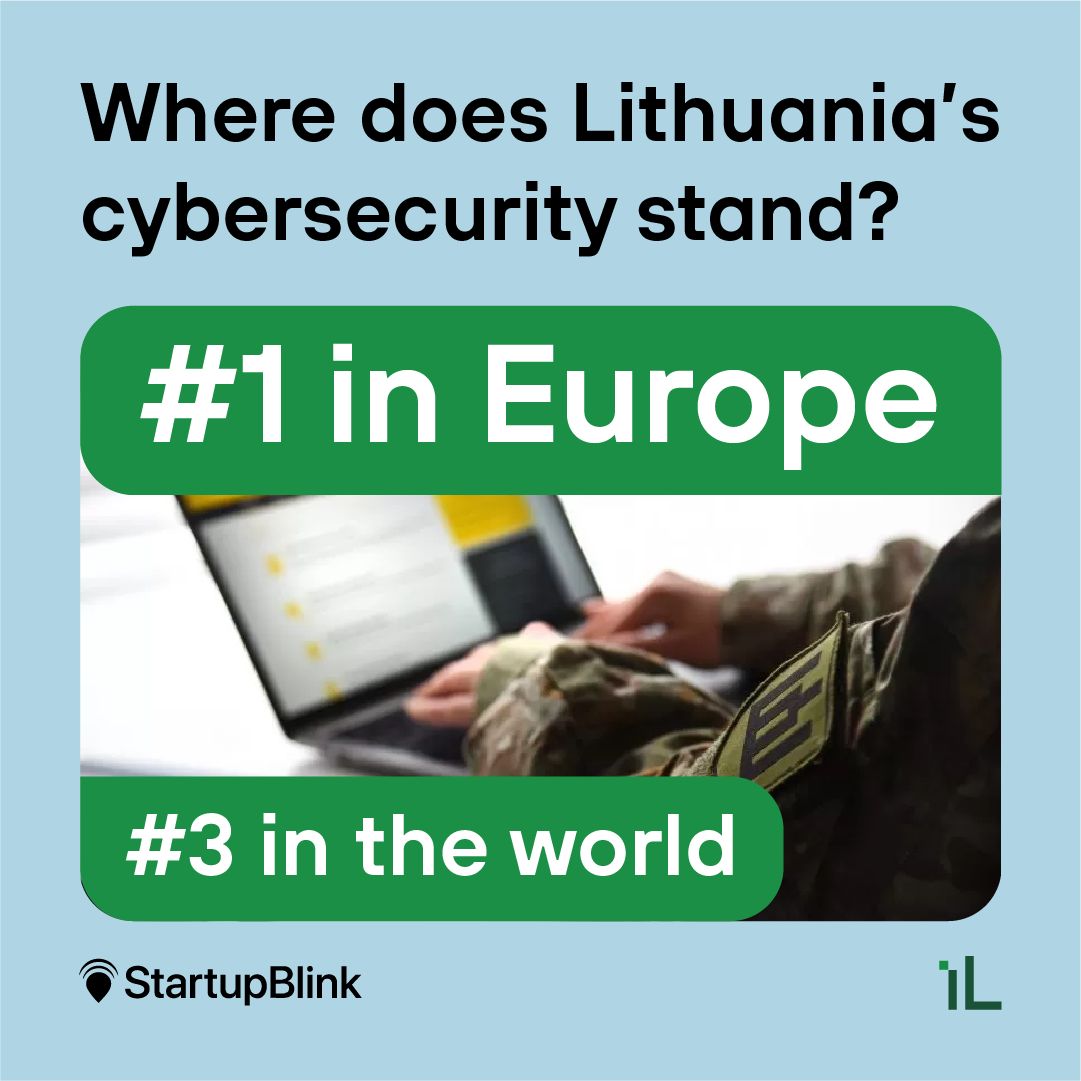 Lithuania is among global leaders in the laser industry, nanosatellites, fintech, genome editing, public Wi-Fi, and the IoT. Recognition also comes in cybersecurity, where it ranks 1st in Europe and 3rd in the world!
The newly released <a href="/StartupBlink/">StartupBlink</a>  Startup Ecosystem Report