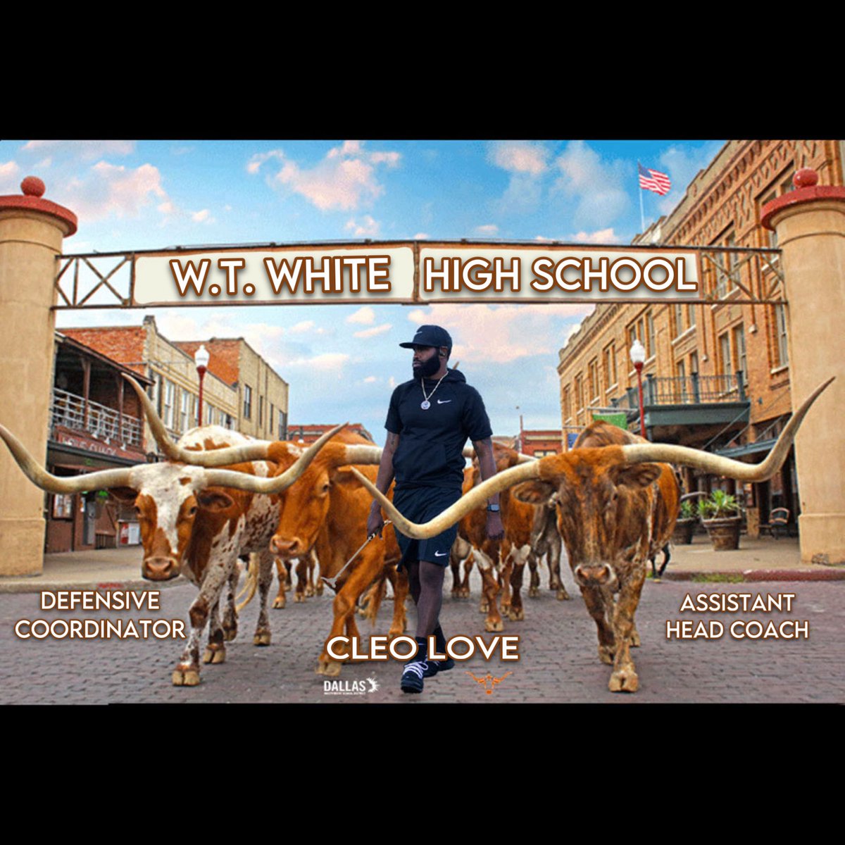 WT White Football (@wtwrecruiting) on Twitter photo Longhorn Country!!!!! Let’s welcome our New Defensive Coordinator/Assistant HC. <a href="/CoachLoveTx1/">Coach Love M. Ed</a> . #HookEm Longhorn Country!!!!! Let’s welcome our New Defensive Coordinator/Assistant HC. <a href="/CoachLoveTx1/">Coach Love M. Ed</a> . #HookEm