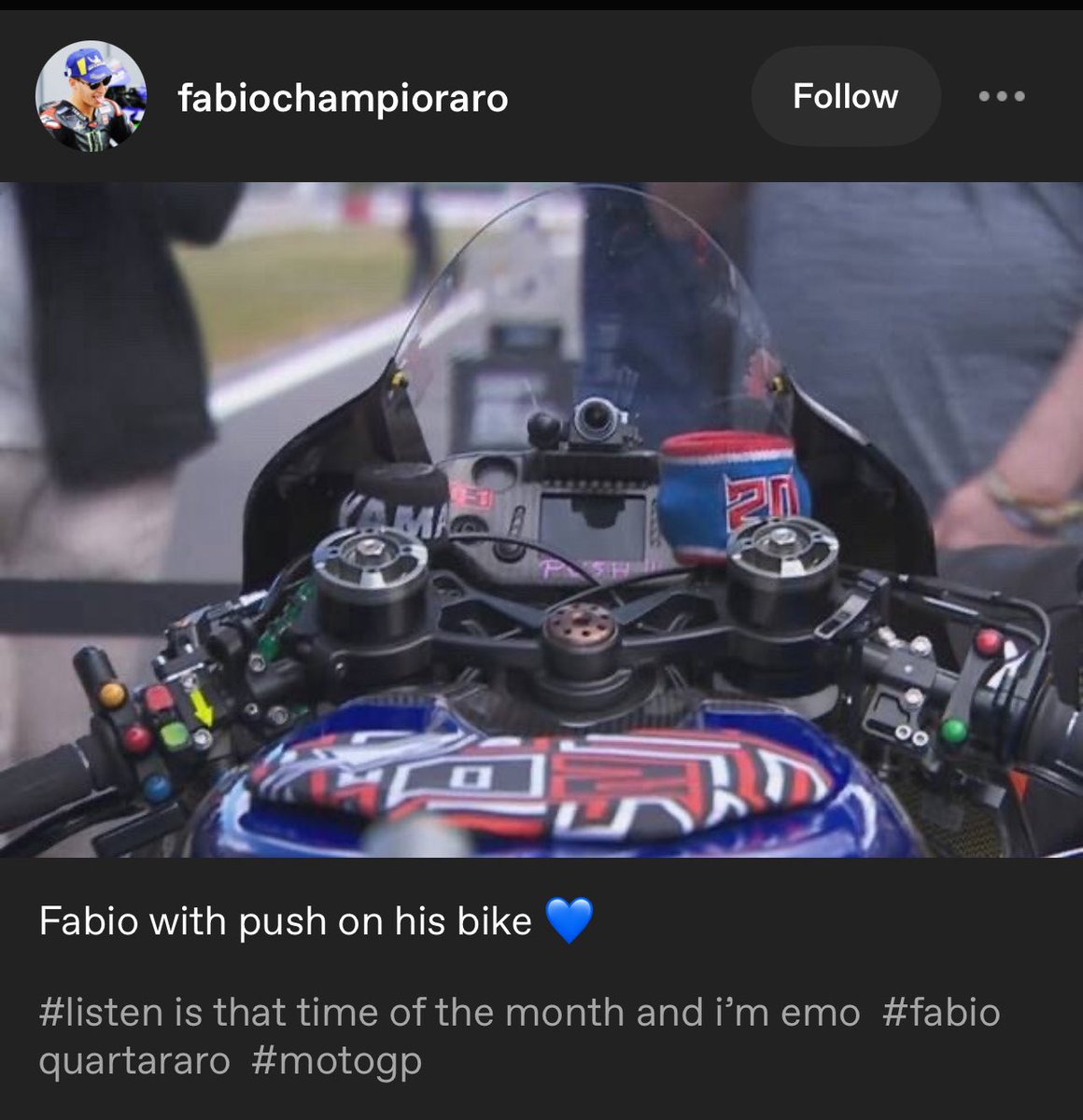 QUART20RARO's tweet photo. he even wrote “push” on his bike 😭💔 the more i see the more i want to burst into tears all over again https://t.co/ACDrwwljf5