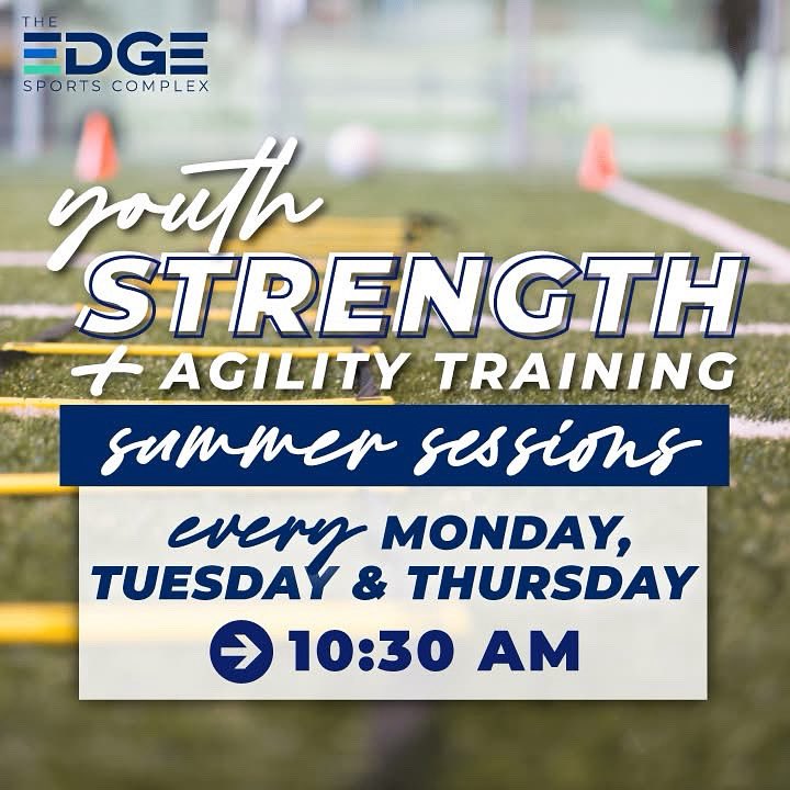 *TOMORROW (Tues, May 27), our Youth Strength + Agility Training is BACK!

These sessions include full-body strength training, speed &amp; agility work, coordination drills, footwork &amp; jumping mechanics - all designed to improve performance &amp; athleticism in a fun environment.