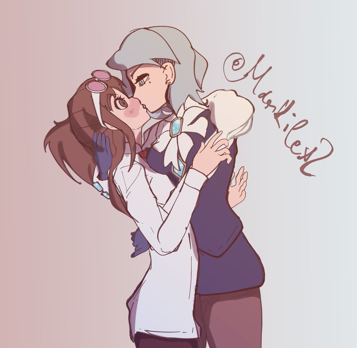 Markilex2's tweet photo. Franziska x Ema ??  #AceAttorney #fanart https://t.co/cr7lgvdw9Q