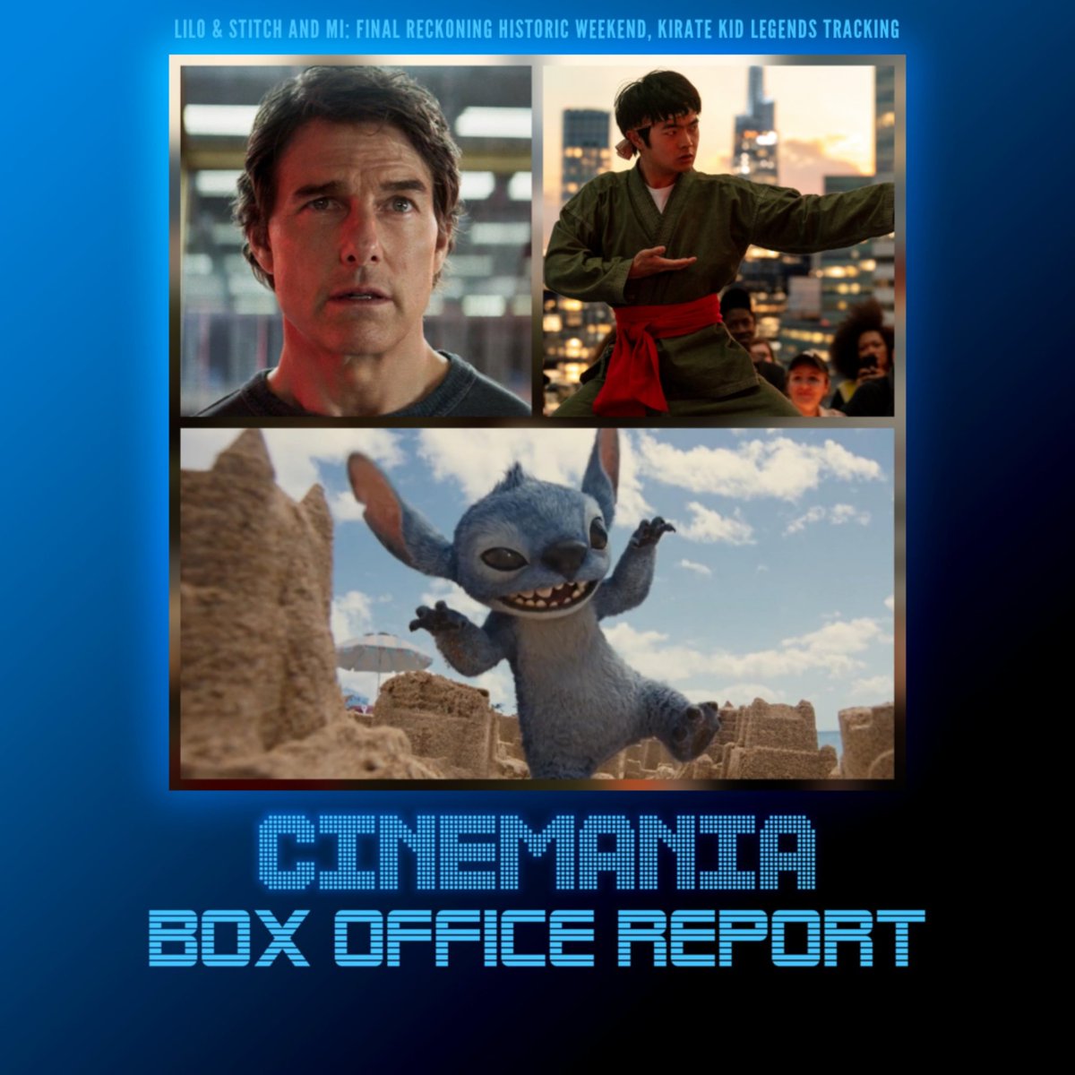 CinemaniaWorld's tweet image. Check out an all NEW episode of the Box Office Report Show! Join @Cinemaniac94 & @ChillyBoyYT as they talk this historic weekend for #LiloandStitch and #MissionImpossible !! A packed show!
Listen here: linktr.ee/cinemaniaworld