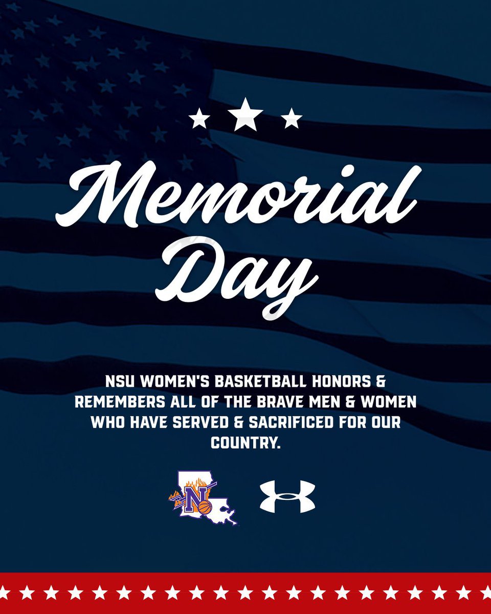 Honoring all who served and sacrificed. 
Thank you. 🇺🇸 

#MemorialDay #NSUWBB #ForkEm🤘