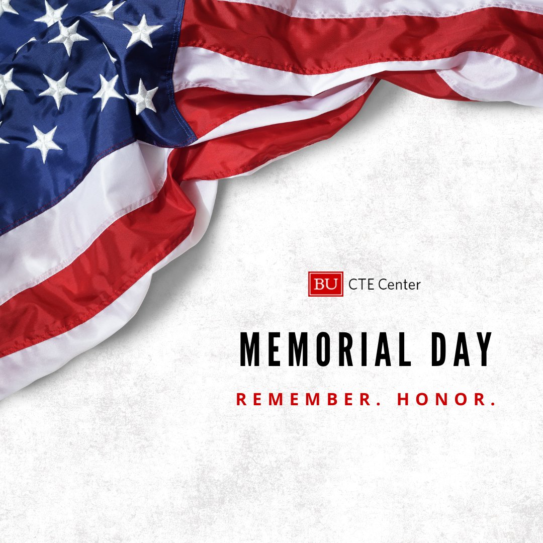 Today we remember and honor those who lost their lives in service of our country. We'd also like to recognize and thank our brave military brain donors and their families who have contributed to our research and helped us get closer to figuring out the impact of military service