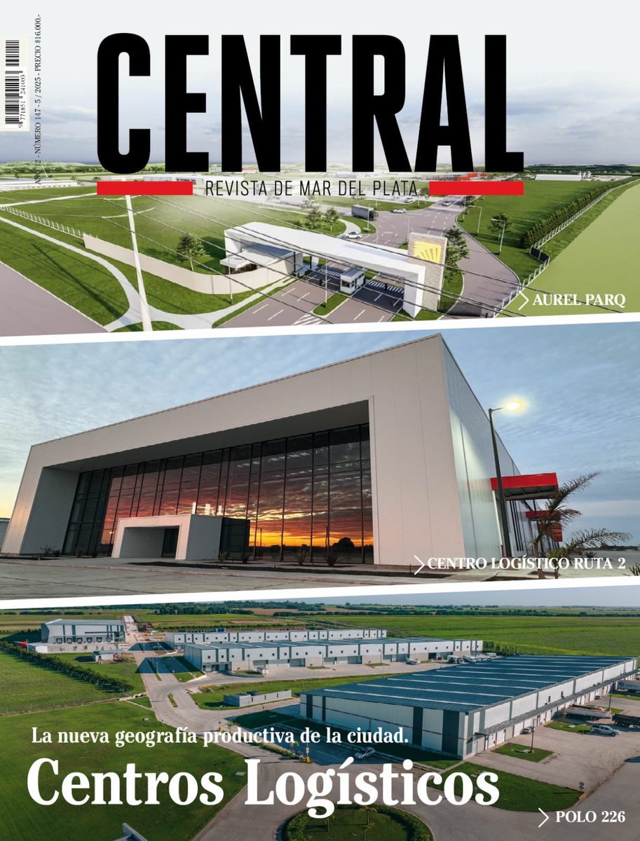 Revista Central (@revistacentral1) on Twitter photo la Tapa de <a href="/RevistaCentral1/">Revista Central</a> #47 dedicada a los “CENTROS LOGÍSTICOS, la nueva geografía productiva de la ciudad”
La edición completa para descargar y compartir en: revistacentral.com.ar
#VamosMardelPlata👍🇦🇷
<a href="/pepebasko/">PEPE BASKO</a> <a href="/mardelplata/">Turismo Mar del Plata</a> <a href="/BarbaruloA/">Barba</a> <a href="/anitamarinomdq/">Ana Marino</a> la Tapa de <a href="/RevistaCentral1/">Revista Central</a> #47 dedicada a los “CENTROS LOGÍSTICOS, la nueva geografía productiva de la ciudad”
La edición completa para descargar y compartir en: revistacentral.com.ar
#VamosMardelPlata👍🇦🇷
<a href="/pepebasko/">PEPE BASKO</a> <a href="/mardelplata/">Turismo Mar del Plata</a> <a href="/BarbaruloA/">Barba</a> <a href="/anitamarinomdq/">Ana Marino</a>