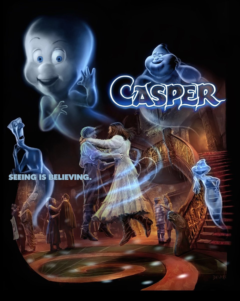 VERYONE CASPERキャンバスアート Casper Poster Wall Art Home Decor Photo Prints 16, 20, 24