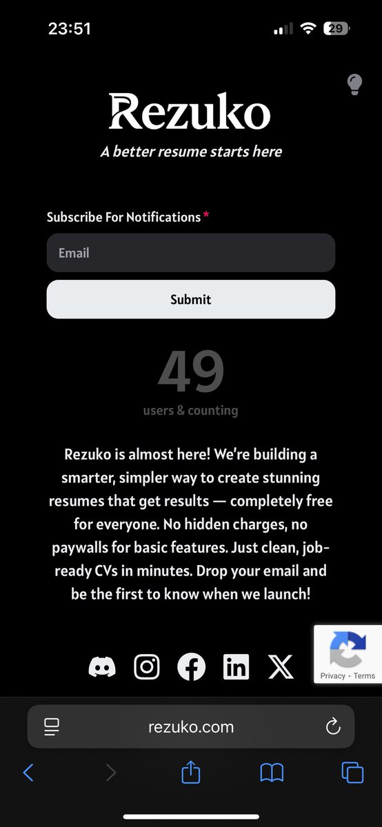rezuko_app's tweet photo. Did we cook ourselves adding a users counter to our pre-reg site? I thought it would be cool for us to be transparent and for everyone to see how many people had genuinely signed up, but I sometimes just get stuck looking at the number wishing it was more😩😭 https://t.co/rgbWsxuzVF