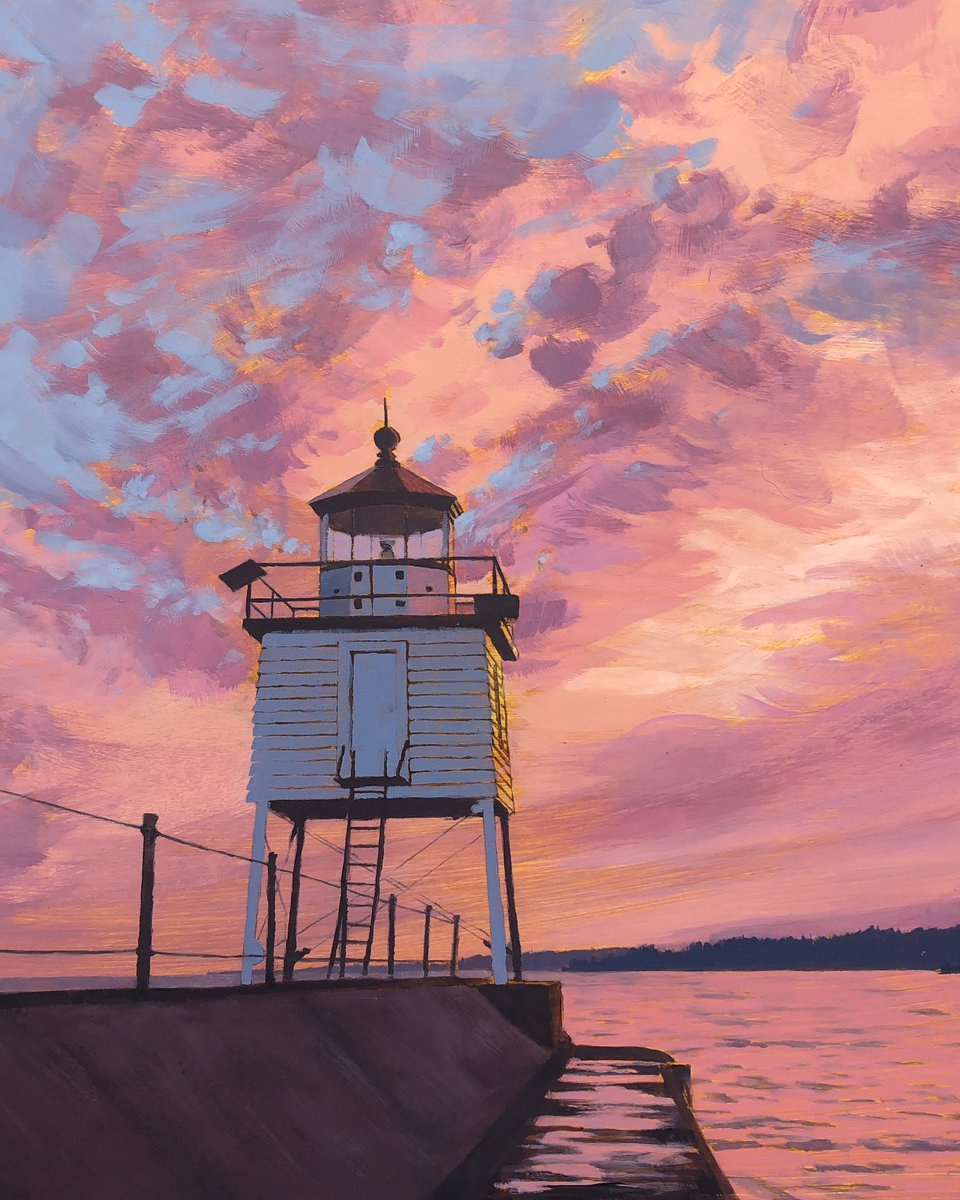 My painting BREAKWATER LIGHT