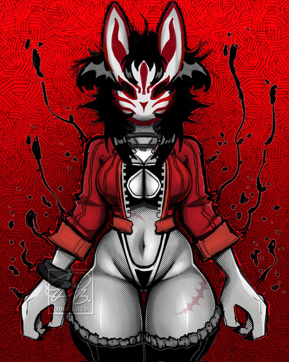 obsqured's tweet image. Gonna start posting on Twitter again 👹 #digitalart #oc