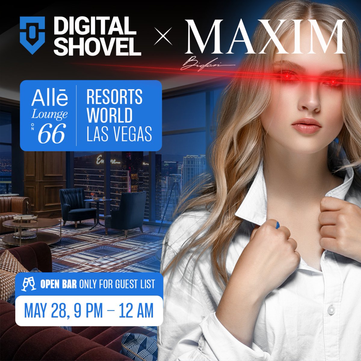 DIGITAL SHOVEL & MAXIM ARE THROWING A BITCOIN 2025 PARTY AT THE ALLĒ  LOUNGE! RSVP HERE 👉 https://t.co/0deuEM6W4c