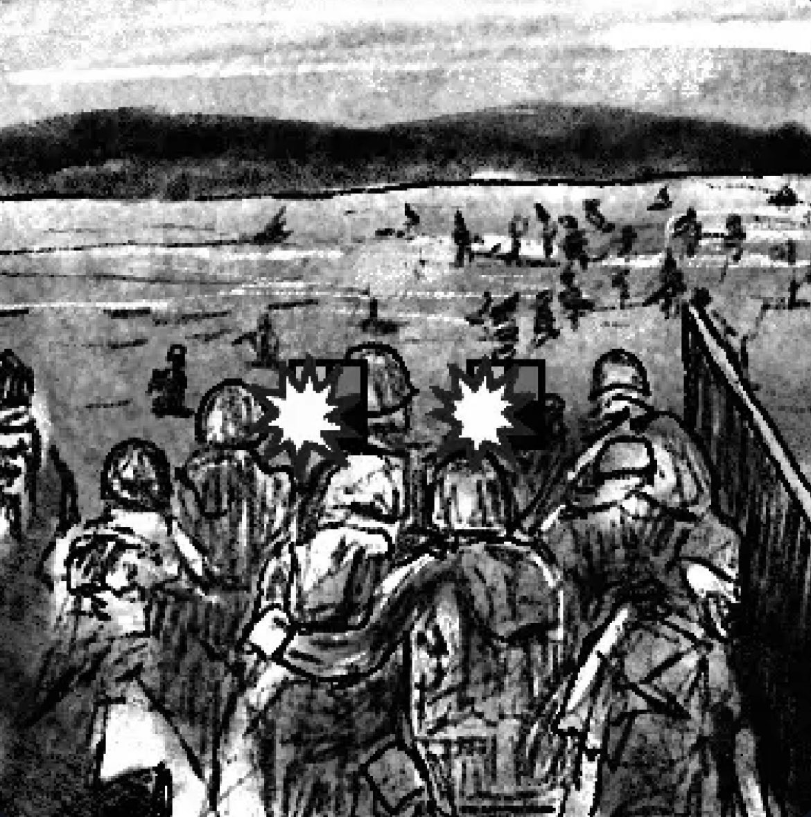 Remembering those who paid the ultimate sacrifice this Memorial Day🇺🇸Not the owner of this piece but wanted to share this art piece of D-Day WW2 on OMB Black Eyes…history forever preserved and inscribed on Bitcoin☢️