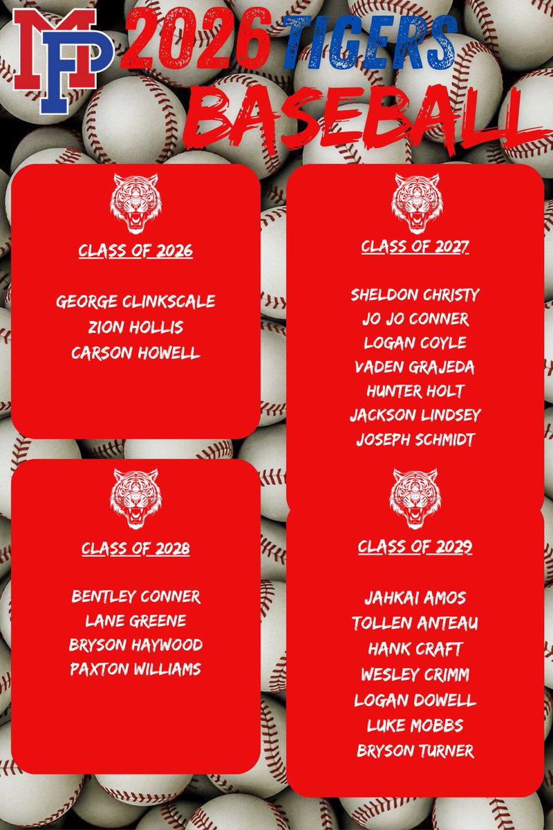 Mt. Pleasant High School Tigers Baseball (@mtpleasantbsb) on Twitter photo 