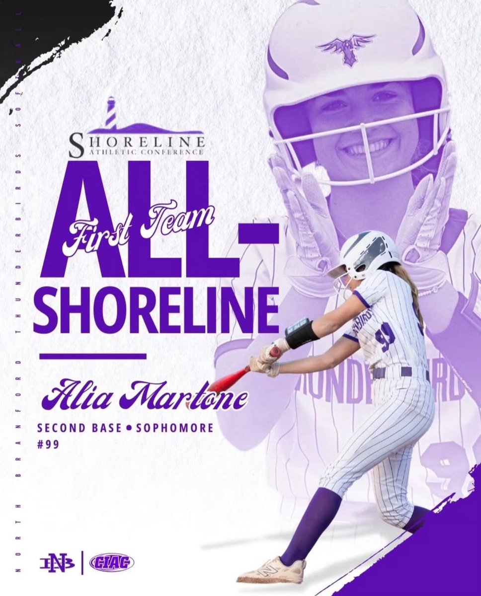 Alia Martone 2027 (@aliamartone) on Twitter photo Very honored and excited to announce that I have been selected First Team All-Shoreline! Thank you to my coaches, teammates, and mainly my parents for helping me continuously achieve my goals. 💜🥎
<a href="/NBTBirdSB/">NBHS Thunderbirds Softball</a> <a href="/NightmaresRG/">RG Lady Nightmares</a> <a href="/NightmaresNew/">New York Lady Nightmares</a> <a href="/PhilWilhelmy/">Phil Wilhelmy IV</a> <a href="/CCarrara1/">Chris Carrara</a> <a href="/D1Softball/">D1Softball</a> Very honored and excited to announce that I have been selected First Team All-Shoreline! Thank you to my coaches, teammates, and mainly my parents for helping me continuously achieve my goals. 💜🥎
<a href="/NBTBirdSB/">NBHS Thunderbirds Softball</a> <a href="/NightmaresRG/">RG Lady Nightmares</a> <a href="/NightmaresNew/">New York Lady Nightmares</a> <a href="/PhilWilhelmy/">Phil Wilhelmy IV</a> <a href="/CCarrara1/">Chris Carrara</a> <a href="/D1Softball/">D1Softball</a>