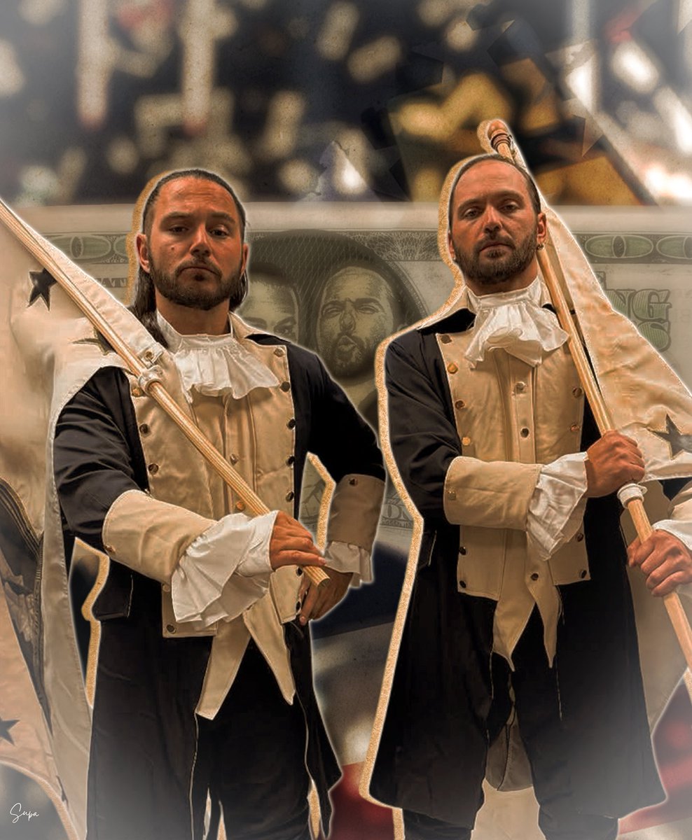 supakixbabe's tweet image. “Revolutionary Fathers” — AEW DoN Fan Art 
🎨: Me
#AEWDoN