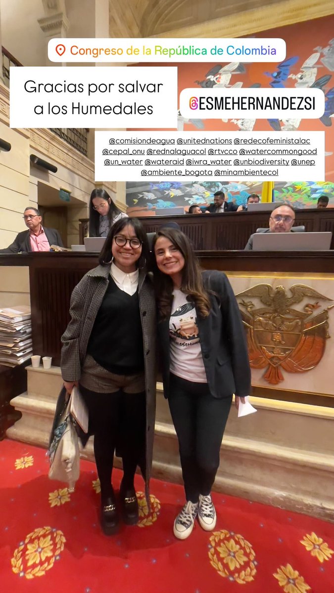 @esmehernandezsi gracias por creer en la defensa del agua! aprobado nuestro proyecto de ley para proteger los humedales en Colombia! 

<a href="/MinAmbienteCo/">MinAmbiente Colombia</a> <a href="/Ambientebogota/">Secretaría de Ambiente</a> @unep @unbiodiversity <a href="/iwra_water/">International Water Resources Association (IWRA)</a> <a href="/wateraid/">WaterAid</a> @un_water <a href="/watercommongood/">Global Commission on the Economics of Water</a> @rtvcco @rednalaguacol <a href="/cepal_onu/">CEPAL</a>