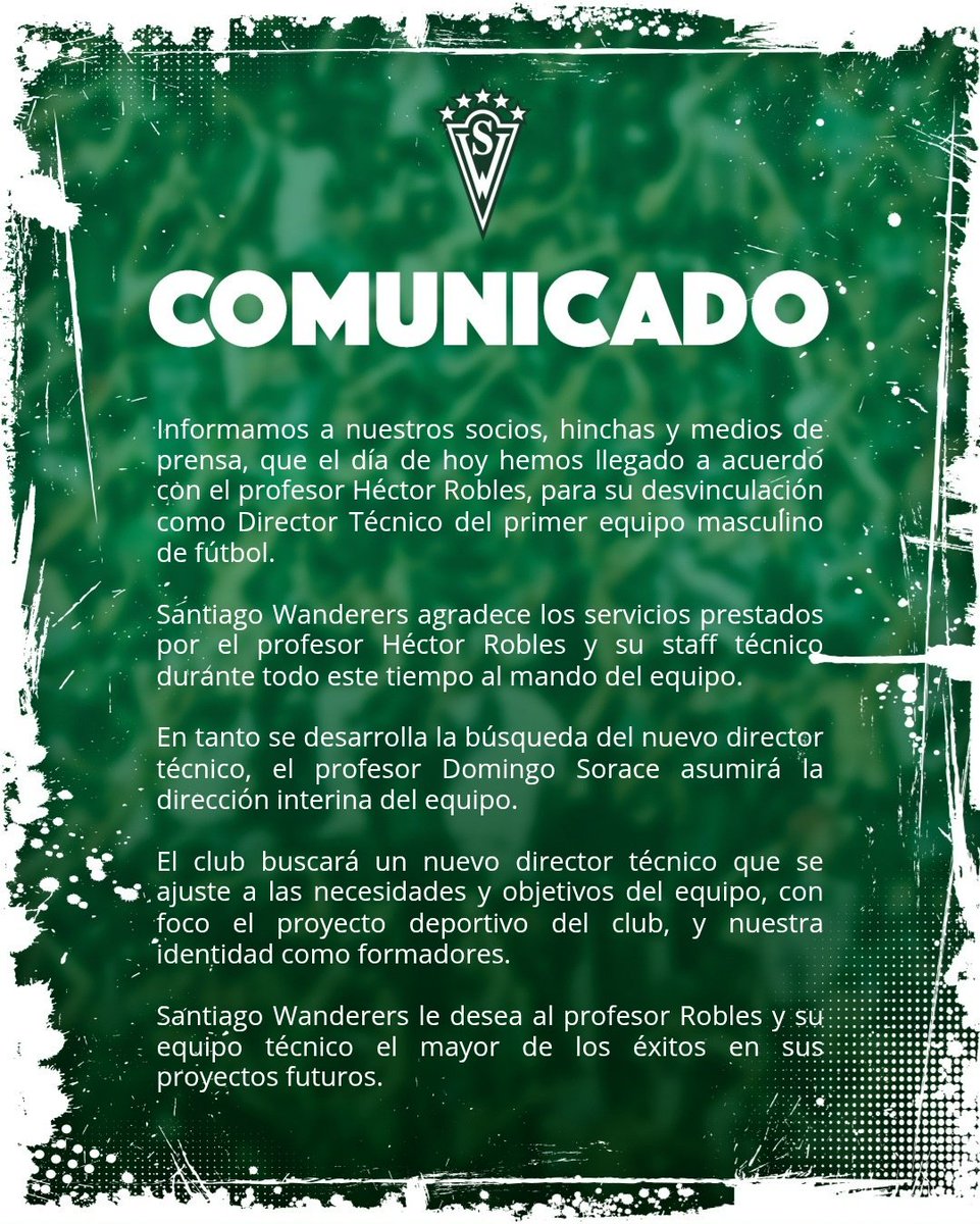 Comunicado Oficial Santiago Wanderers🎙📰📺