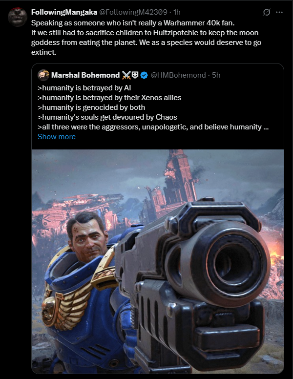 Marshal Bohemond ⚔️⛨ | Space Marine Vtuber tweet media