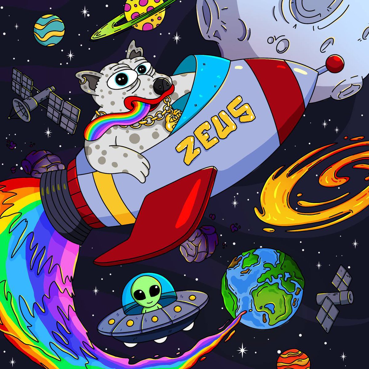 zeusethereum's tweet photo. $ZEUS just left Earth's atmosphere. 

Next stop: the moon. 

Then Mars. Then Valhalla. Strap in. 

We’re going intergalactic https://t.co/pp9OFT3jrK