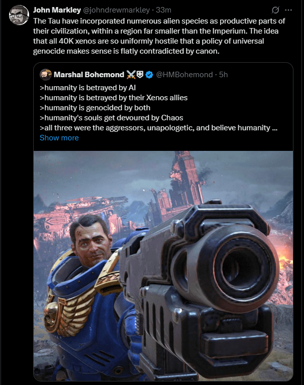 Marshal Bohemond ⚔️⛨ | Space Marine Vtuber tweet media