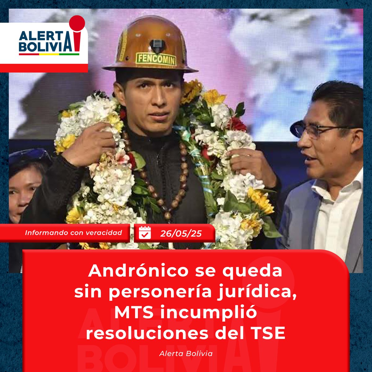 AlertBolOnline's tweet photo. 🚨Alerta Bolivia
#Último

🚨 Andrónico se queda sin sigla 😱⚖️ La Sala Constitucional del Beni ordena al TSE anular la personería del MTS por incumplir 5 resoluciones electorales 🗳️❌

#MTS #Andrónico #TSE #JusticiaBoliviana #Elecciones2025 #PolíticaBolivia https://t.co/qYLtze86ol
